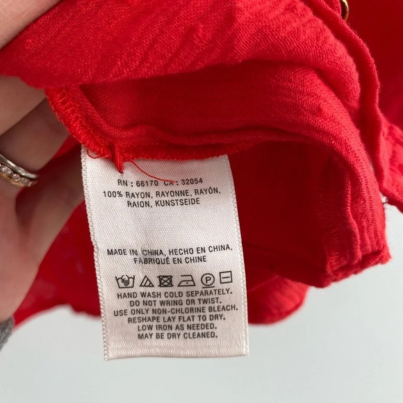 MAEVE by Anthropologie orange-red blouse size 4 - Picture 5 of 11